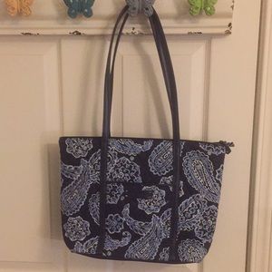 Vera Bradley Small Leather Trimmed Tote